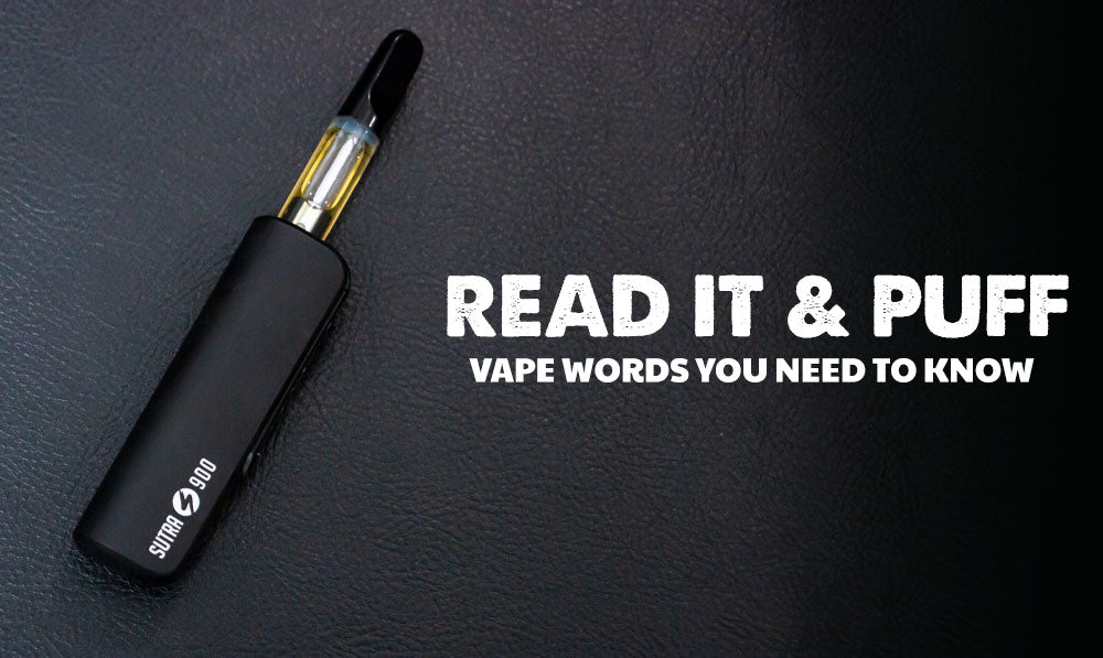 Read It & Puff: Vape Words You Need to Know with Sutra Stik on leather seat